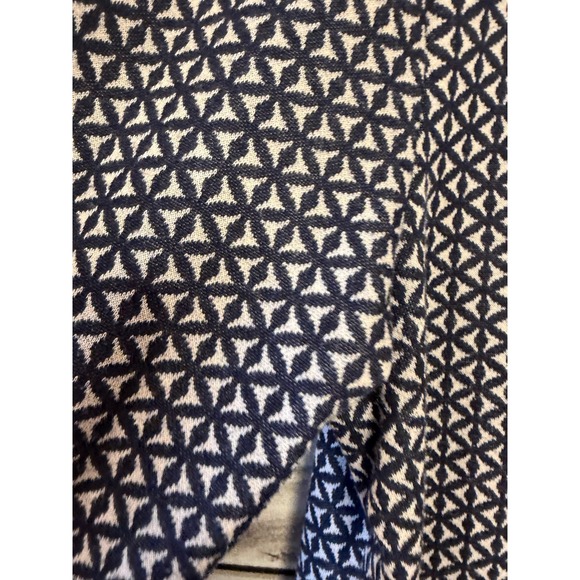 Tyler Boe Geometric Print Cowl Neck 3/4 Sleeve Dress Womens L - Picture 6 of 7